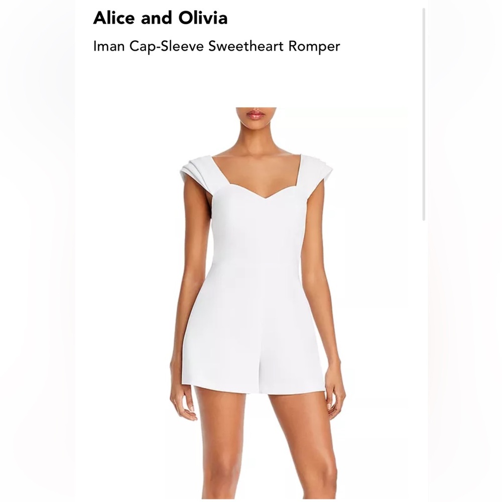 Alice + Olivia Iman Cap-Sleeve
Sweetheart Romper